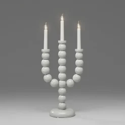 Adventsstake 3 armet - Grå