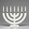 Adventsstake 7 armet - Hvit