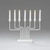 Adventsstake 7 armet - Hvit