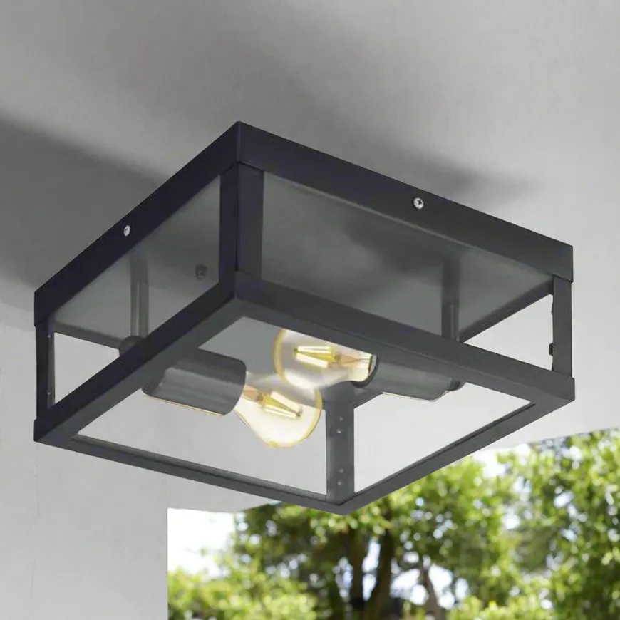 Alamonte utendørs taklampe IP44 - Svart