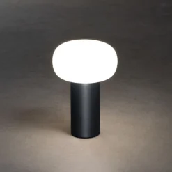 Antibes oppladbar bordlampe 2700/3000/4000K og RGB IP54 Dimbar - Antrasitt grå