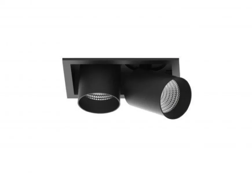 Aria mini flex K2 downlight justerbar 2x5W 2700K RA90 Dimbar - Svart