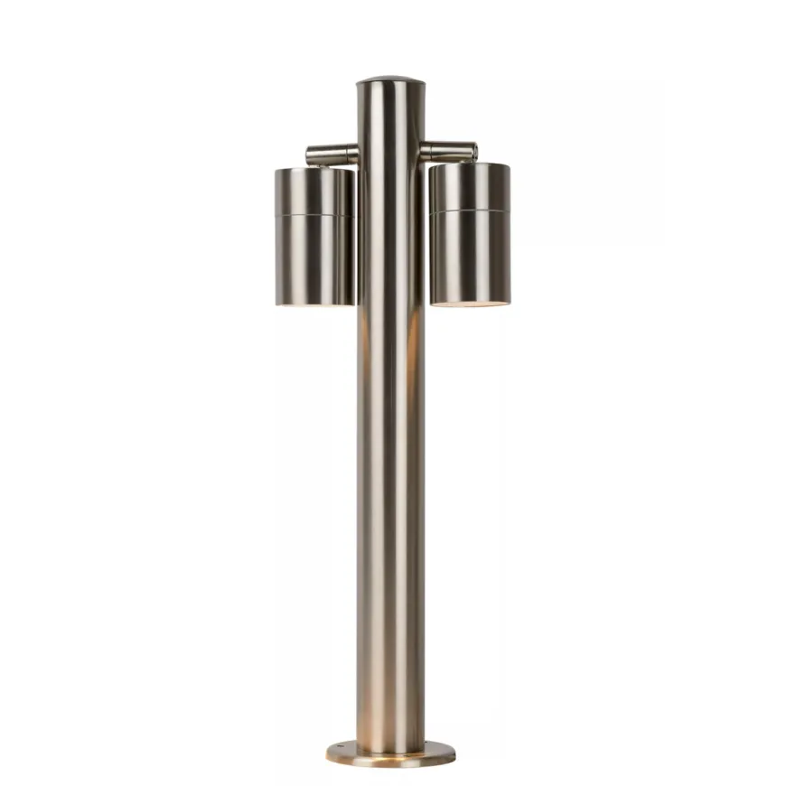 Arne pullert utendørs 2 arm IP44 GU10 50 cm - Satin Krom