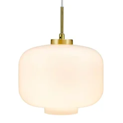 Arp takpendel 30 cm - Messing/Opal glass