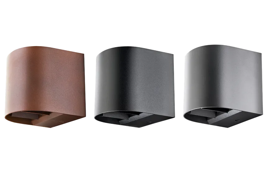 Artes round vegglampe opp/ned utendørs IP65 8W 2700K Dimbar