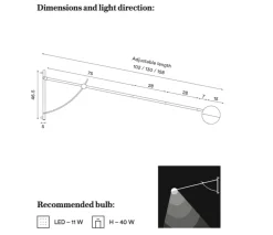 Balancer vegglampe