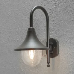 Bari vegglampe ned - Svart
