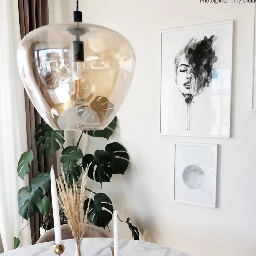 Bellissimo Grande taklampe - Amber