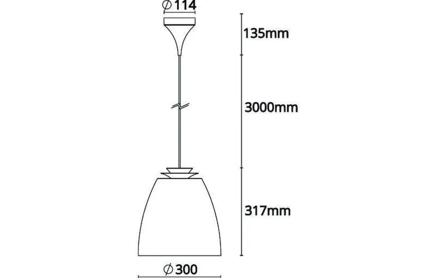Bell maxi takpendel - Svart/Gull