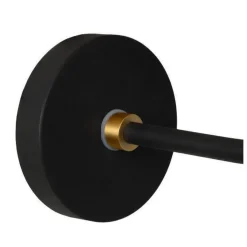 Berend vegglampe IP44 - Svart/Opal