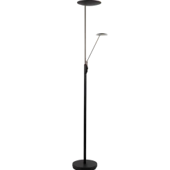Bergamo gulvlampe m/lesearm 28+5W 183 cm 3000 Kelvin - Dimbar