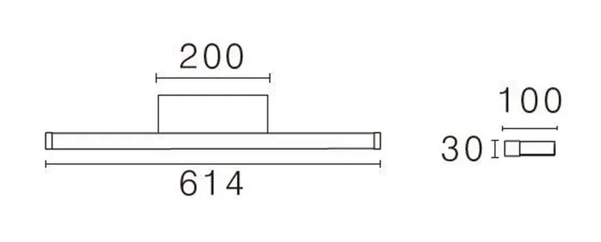 Bliz vegglampe baderom CS 2700/3000K 13,2W IP44 Dimbar - Hvit