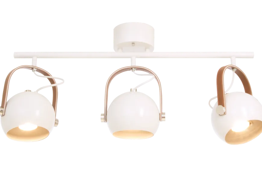 Bow taklampe - Hvit/Brun