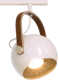 Bow taklampe - Hvit/Brun