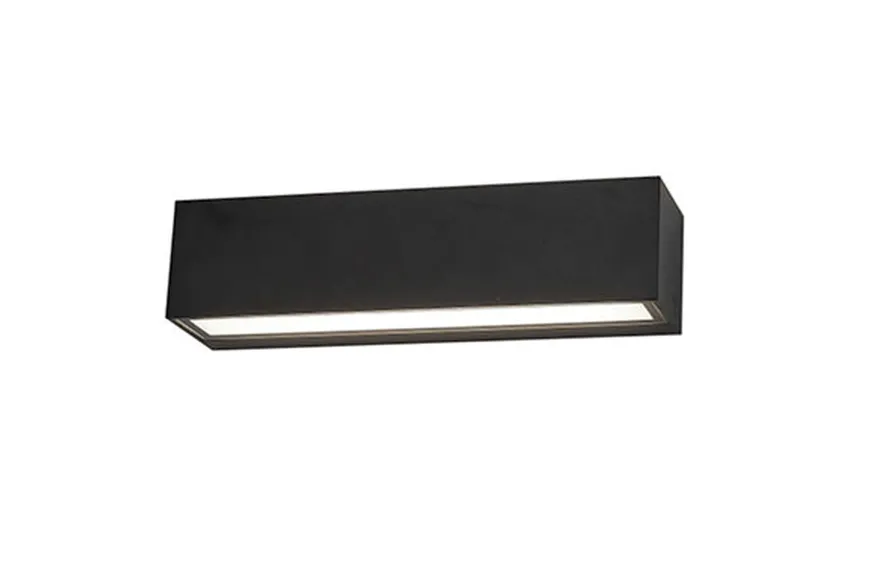 Brick vegglampe utendørs opp/ned IP65 3000K 14,6W Dimbar - Svart
