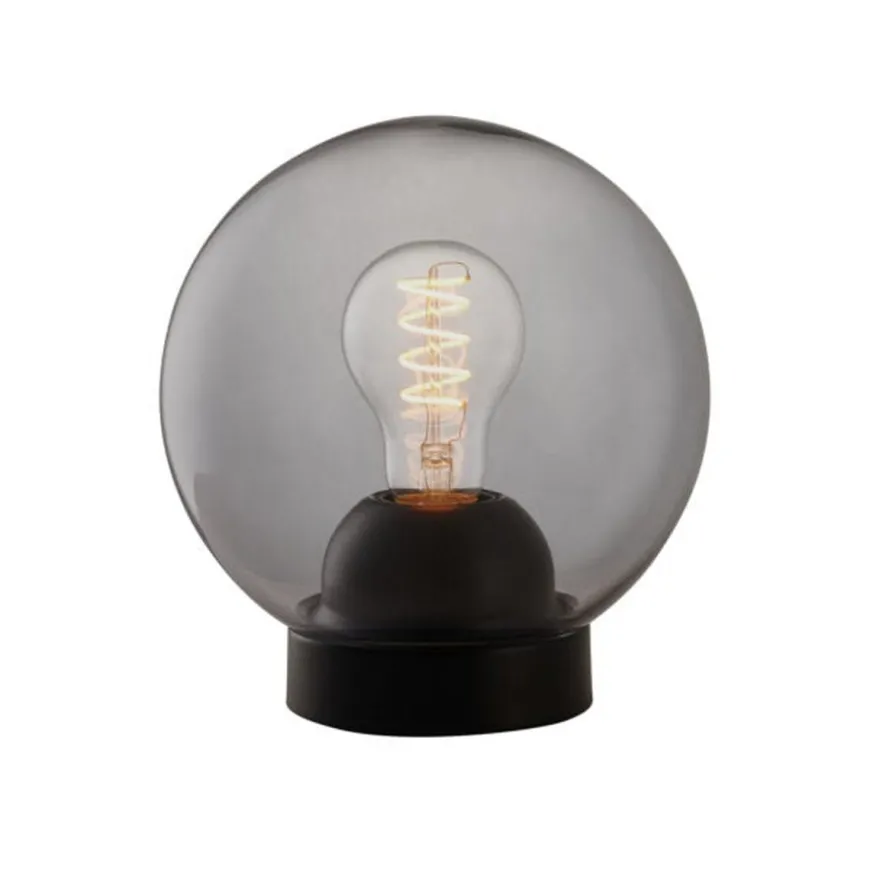 Bubbles bordlampe 18 cm - Røykfarget