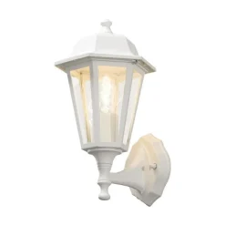 Budget vegglampe utendørs opp - Matt hvit