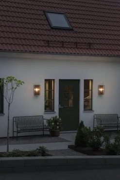 Carpi vegglampe utendørs H40 cm IP44 - Messing