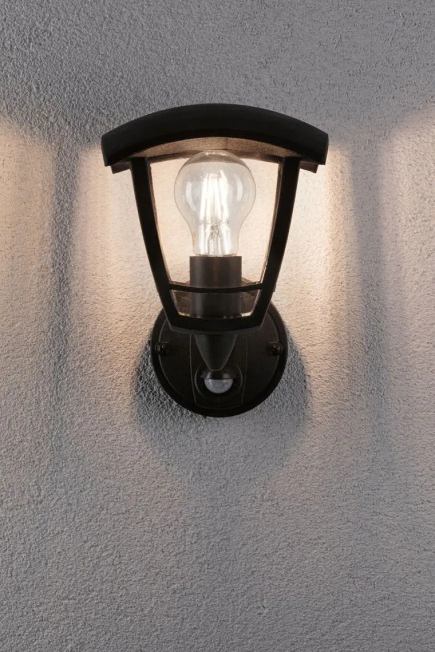 Classic vegglampe opp utendørs IP44 - Med bevegelsessensor