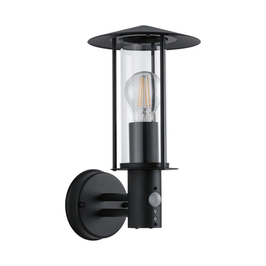 Classic vegglampe opp utendørs IP44 - Med bevegelsessensor