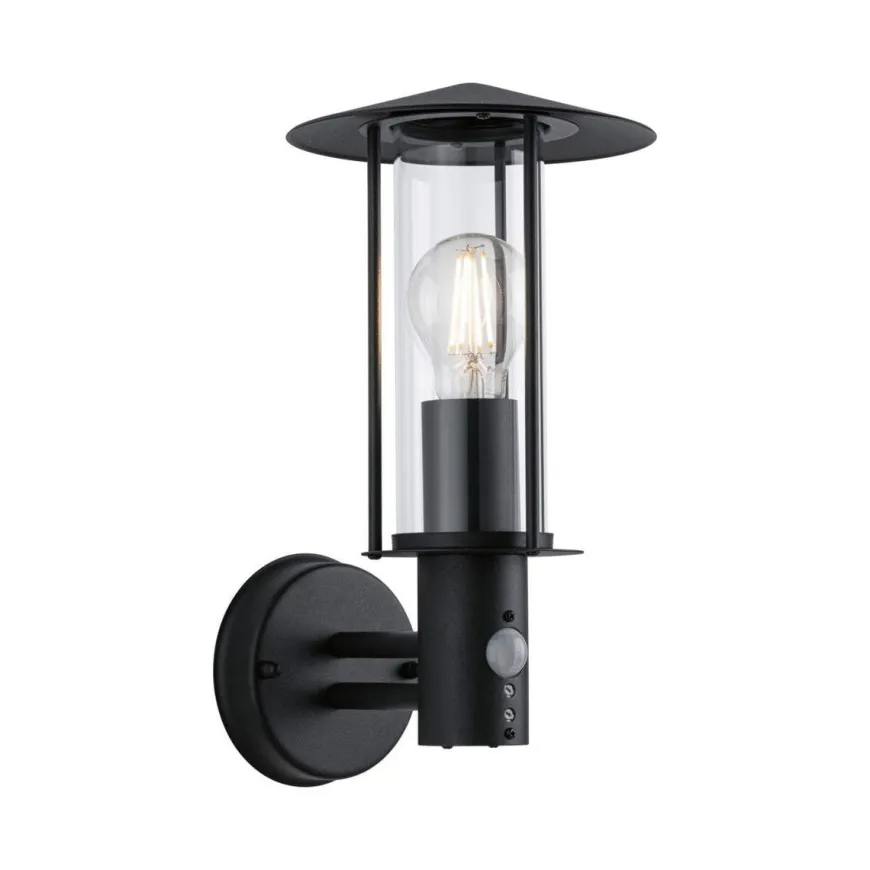Classic vegglampe opp utendørs IP44 - Med bevegelsessensor