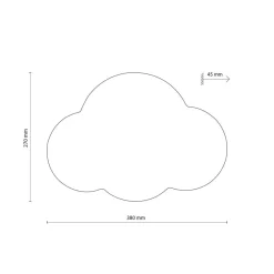 Cloud vegglampe