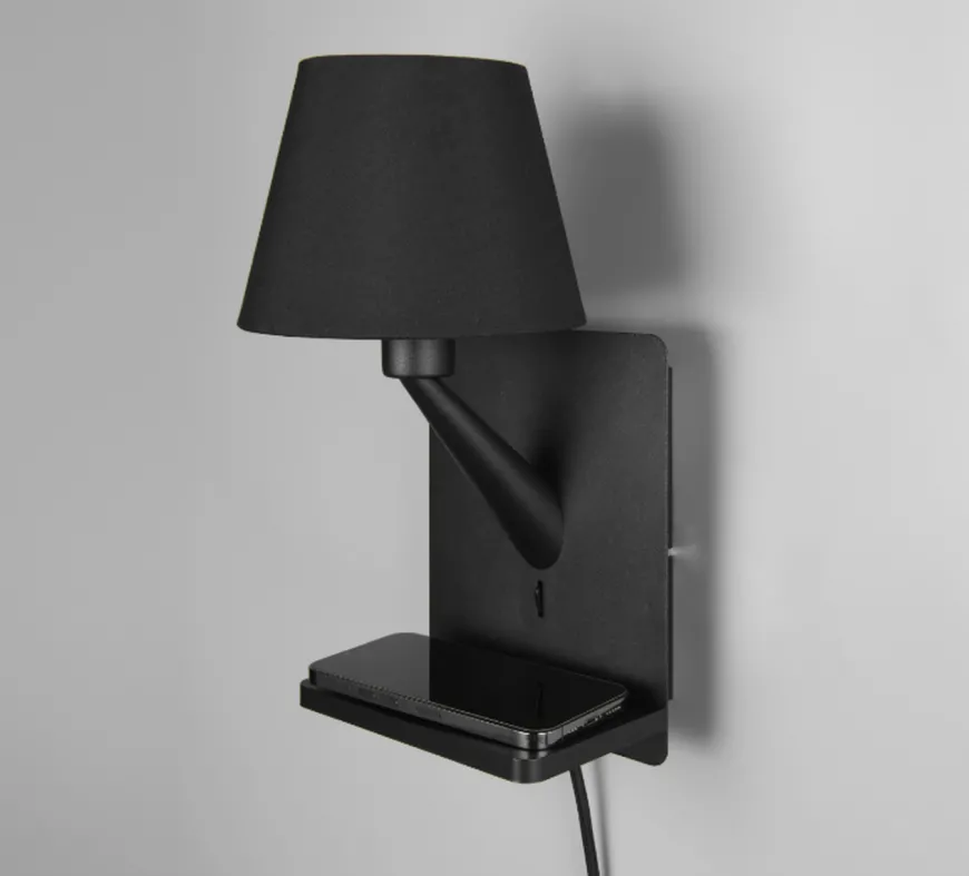 Comfort vegglampe med USB