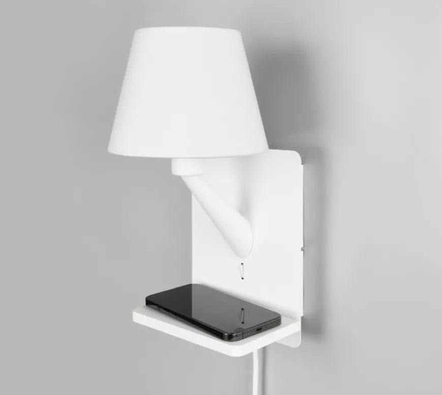 Comfort vegglampe med USB