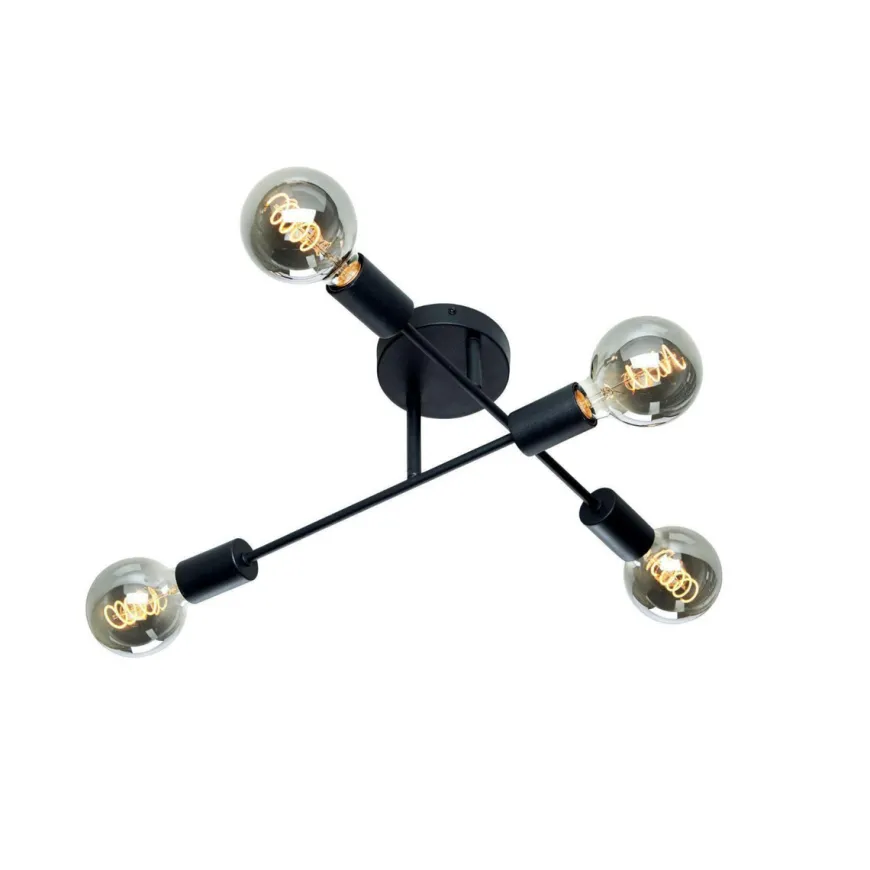 Cross tak/vegglampe 4 lys