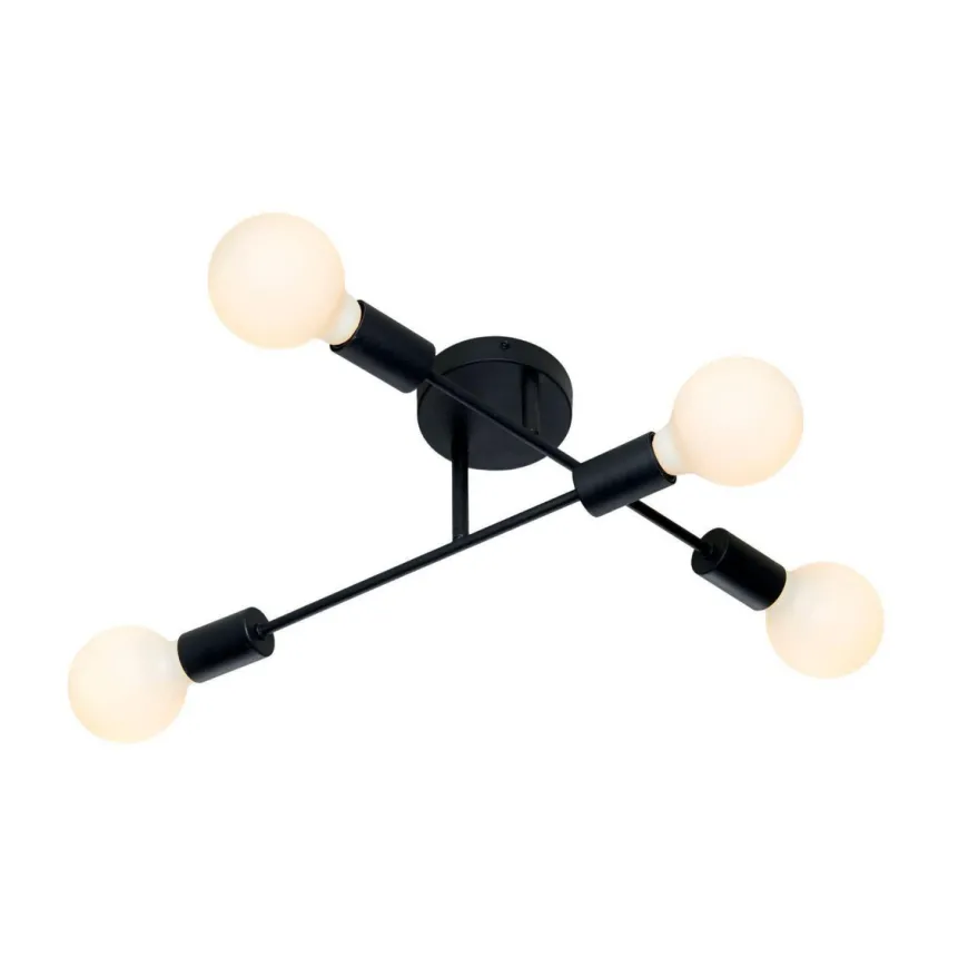 Cross tak/vegglampe 4 lys