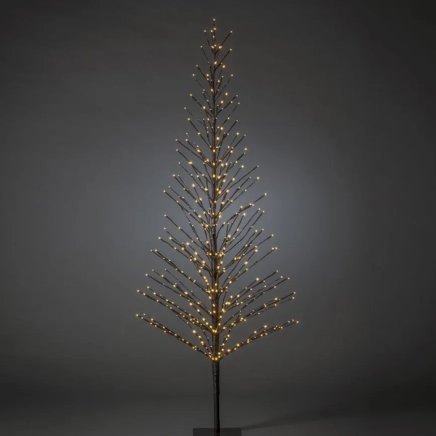 Dekorasjonstre 210 cm med 504 LED amber farget IP44 utendørs