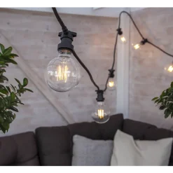Dekorativ utendørs LED filament E27 95mm 2700K Plast