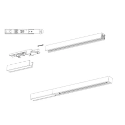 Designline endetilkobling - Hvit