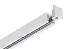 Designline Tube Pro komplett 1 meter spotskinne med 3 spotter GU10 - Hvit