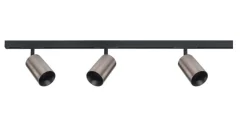 Designline Tube Pro komplett 1 meter spotskinne med 3 spotter GU10 - Svart/Titanium