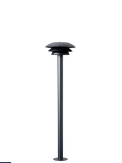 DL20 utendørs stolpe 80 cm IP44 - Svart