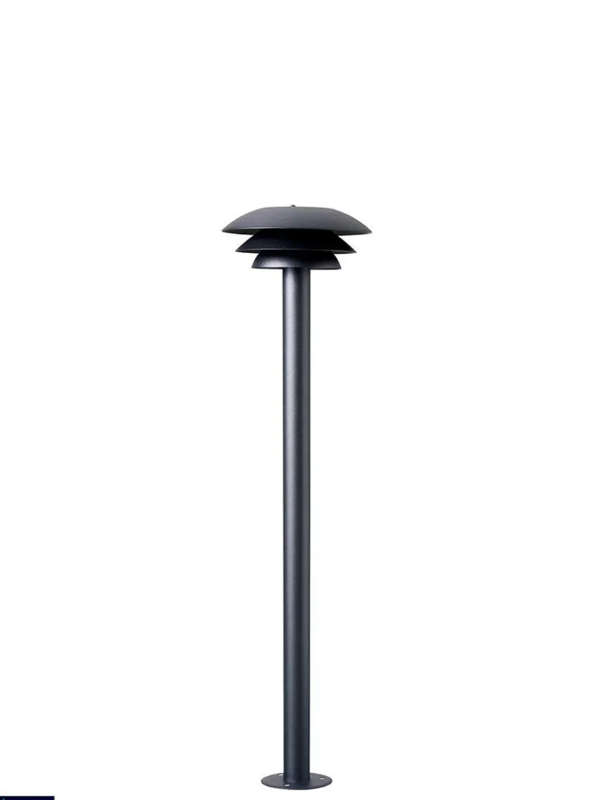 DL20 utendørs stolpe 80 cm IP44 - Svart