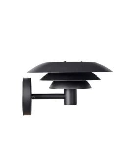 DL25 utendørs vegglampe IP44 - Svart