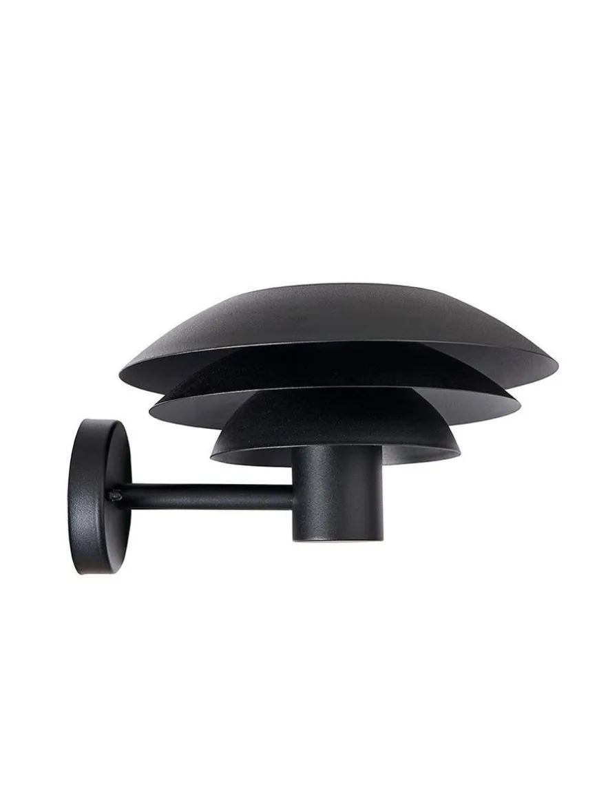 DL31 utendørs vegglampe IP44 - Svart