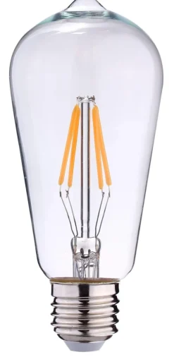 Edison lanterne klar filament E27 6W LED - 3 step dim
