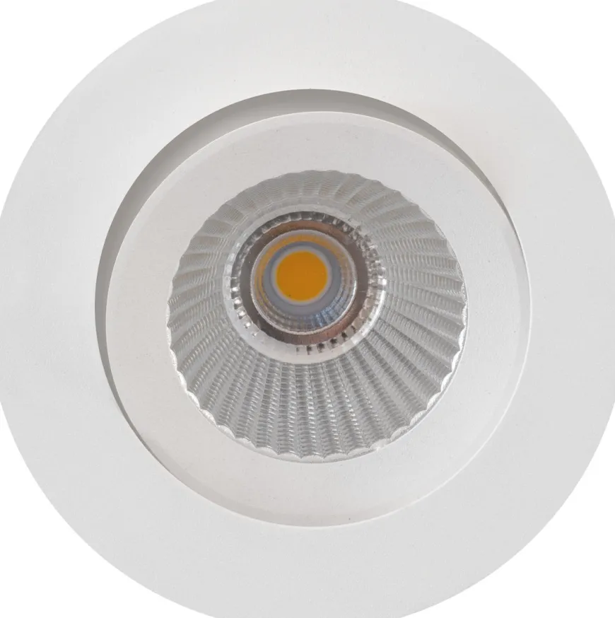 E95 lavtbyggende downlight 1800-3000 Kelvin dim to warm RA95 5W - Hvit