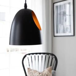 Elda takpendel 16 cm - Svart/Kobber