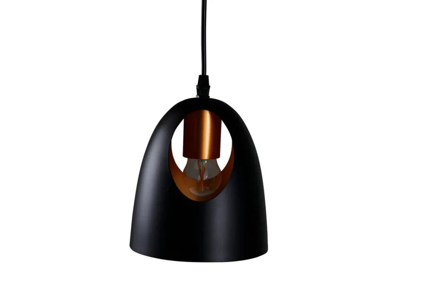 Elda takpendel 16 cm - Svart/Kobber