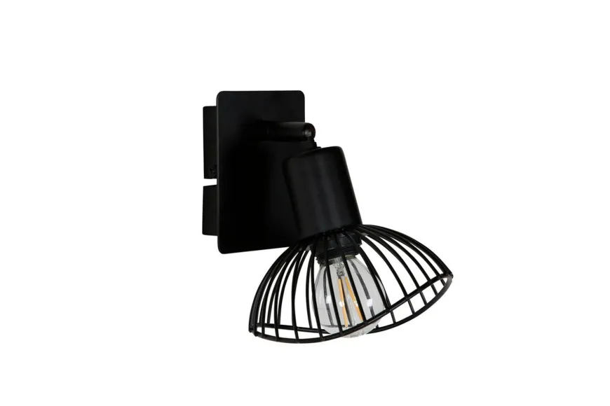 Elsa justerbar vegglampe - Svart