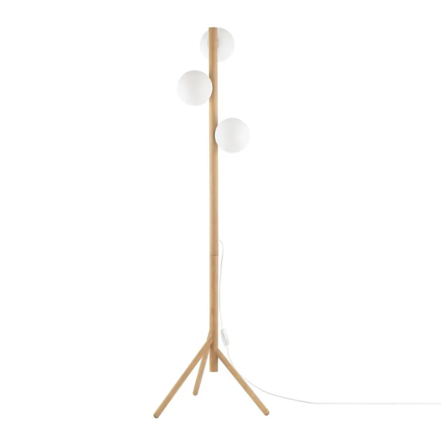 Estera wood gulvlampe 3-lys