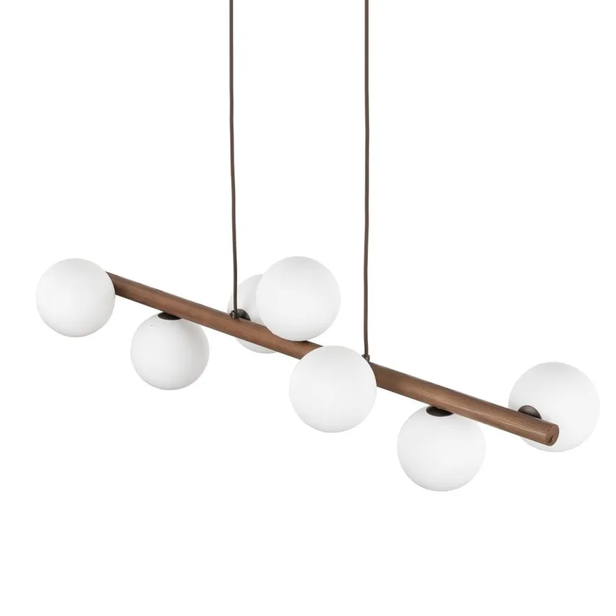 Estera wood takpendel 7-lys