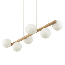 Estera wood takpendel 7-lys