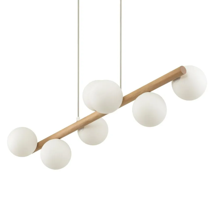 Estera wood takpendel 7-lys