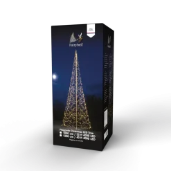 Fairybell 12M flaggstang julebelysning - 4000 LEDlys