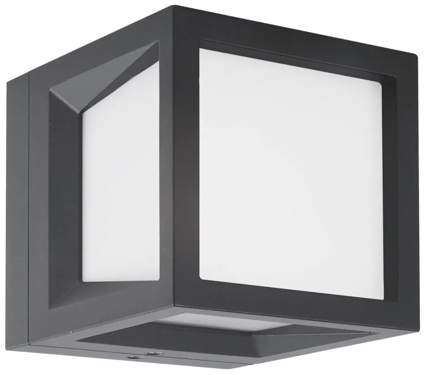 Faro 120 vegglampe utendørs Colour Switch 9W IP65 Dimbar - Antrasitt grå